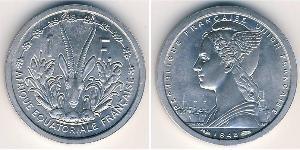 1 Franc French West Africa (1895-1958) 铝 