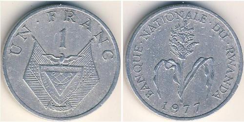 1 Franc Rwanda 铝 