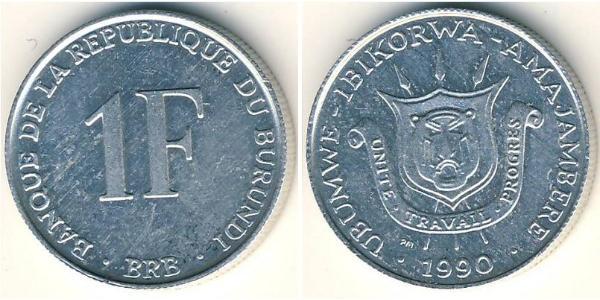 1 Franc 蒲隆地 铝 
