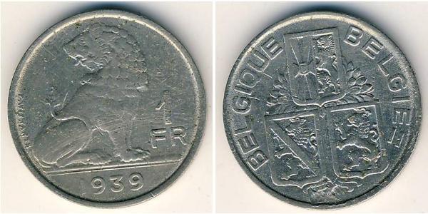1 Franc 比利时 镍 