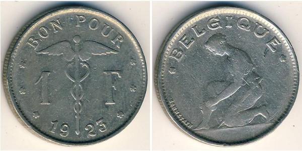 1 Franc 比利时 镍 