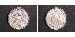 1 Franc 卢森堡 銅/镍 
