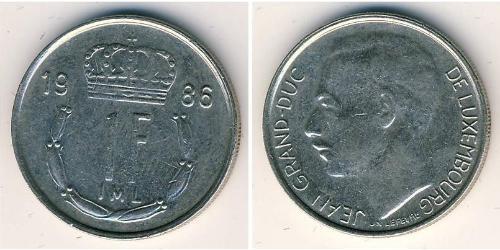 1 Franc 卢森堡 銅/镍 