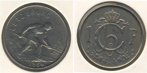 1 Franc 卢森堡 銅/镍 