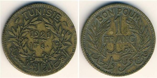 1 Franc Tunisia 青铜 