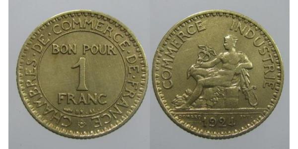 1 Franc 法兰西第三共和国 (1870 - 1940) 青铜 