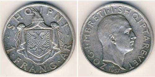 1 Franga Ari Albania Silver 