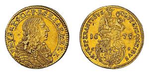 1 Goldgulden Electorate of Bavaria (1623 - 1806) Oro Fernando María, Elector de Baviera(1636 – 1679)