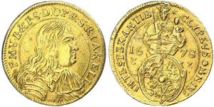 1 Goldgulden Electorate of Bavaria (1623 - 1806) Oro Fernando María, Elector de Baviera(1636 – 1679)