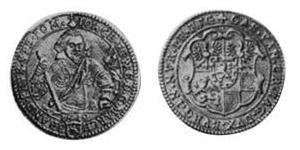 1 Goldgulden Ансбах (княжество) (1398–1792) Золото Joachim Ernst, Margrave of Brandenburg-Ansbach (1583 – 1625)