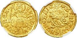 1 Goldgulden 匈牙利王国 金 Matthias Corvinus of Hungary  (1443 -1490)