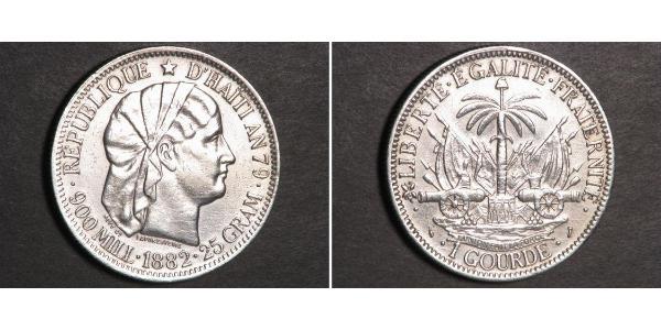 1 Gourde Haiti Argento 