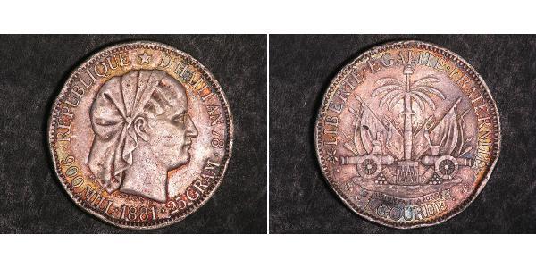 1 Gourde Haití Plata 