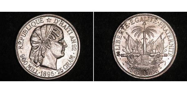 1 Gourde Haiti Silber 