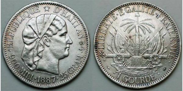 1 Gourde Haiti Silber 