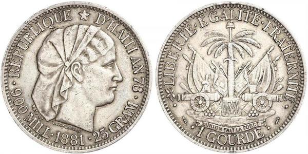 1 Gourde Haiti Silber 