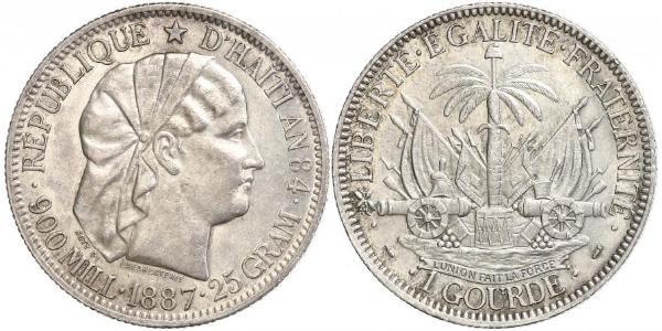 1 Gourde Haiti Silber 