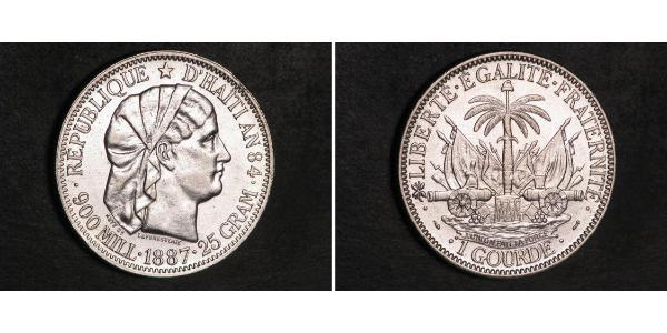 1 Gourde Haiti Silver 