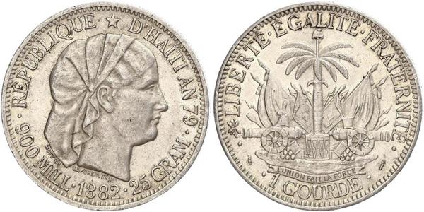 1 Gourde Haiti 銀 