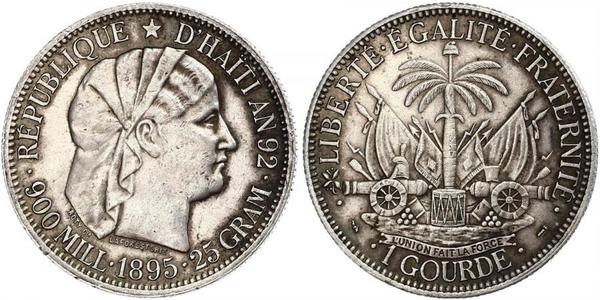 1 Gourde Haiti 銀 
