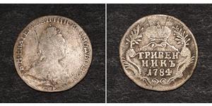 1 Grivennik Russisches Reich (1720-1917) Silber Katharina II (1729-1796)