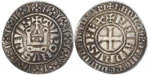 1 Groat France Argent Philippe IV de France(1268 -1314)