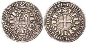 1 Groat France Argent Philippe IV de France(1268 -1314)