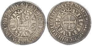 1 Groat France Argent Philippe IV de France(1268 -1314)