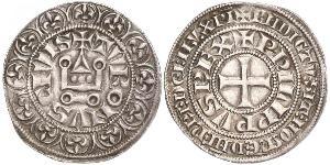 1 Groat France Argent Philippe IV de France(1268 -1314)