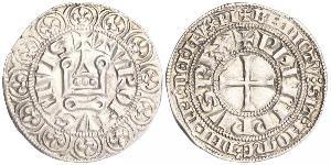 1 Groat France Argent Philippe IV de France(1268 -1314)