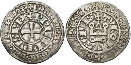 1 Groat Francia Argento Filippo IV di Francia (1268 -1314)