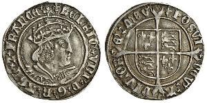 1 Groat Francia Plata 