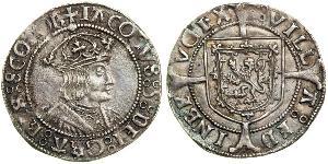 1 Groat Reino de Escocia (843-1707) Plata James V of Scotland (1512-1542)