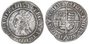 1 Groat Reino de Inglaterra (927-1649,1660-1707) Plata Isabel I (1533-1603)