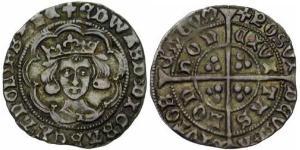 1 Groat Reino de Inglaterra (927-1649,1660-1707) Plata Eduardo IV (1442-1483)