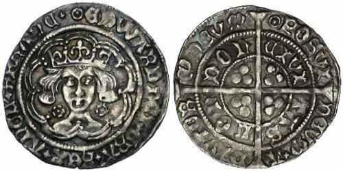 1 Groat Reino de Inglaterra (927-1649,1660-1707) Plata Eduardo IV (1442-1483)