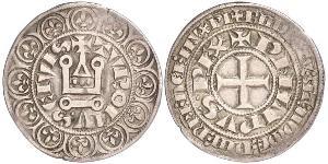 1 Groat Frankreich Silber Philip IV (1268 -1314)