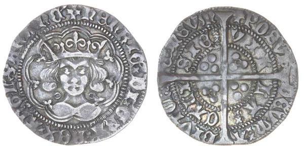 1 Groat Königreich England (927-1649,1660-1707) Silber Heinrich VI (1421-1471)
