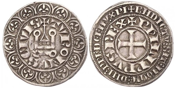 1 Groat France Silver Philip IV of France (1268 -1314)