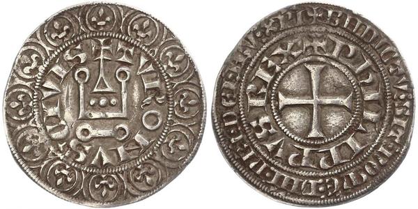 1 Groat France Silver Philip IV of France (1268 -1314)