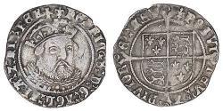 1 Groat Kingdom of England (927-1649,1660-1707) Silver Henry VIII (1491 - 1547)