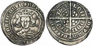 1 Groat Kingdom of England (927-1649,1660-1707) Silver Edward III (1312-1377)