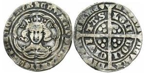 1 Groat Kingdom of England (927-1649,1660-1707) Silver Edward III (1312-1377)