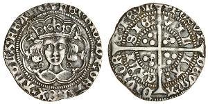 1 Groat Kingdom of England (927-1649,1660-1707) Silver Henry VI (1421-1471)