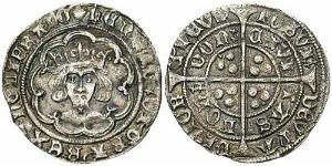 1 Groat Kingdom of England (927-1649,1660-1707) Silver Henry VI (1421-1471)