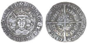 1 Groat Kingdom of England (927-1649,1660-1707) Silver Henry VI (1421-1471)