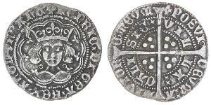 1 Groat Kingdom of England (927-1649,1660-1707) Silver Henry VI (1421-1471)