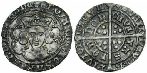 1 Groat Kingdom of England (927-1649,1660-1707) Silver Edward IV (1442-1483)