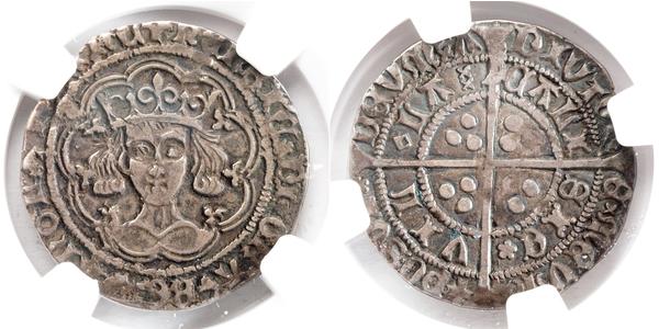 1 Groat Kingdom of England (927-1649,1660-1707) Silver Henry VI (1421-1471)