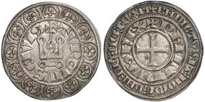 1 Groat 法国 銀 腓力四世 (法兰西)(1268 -1314)